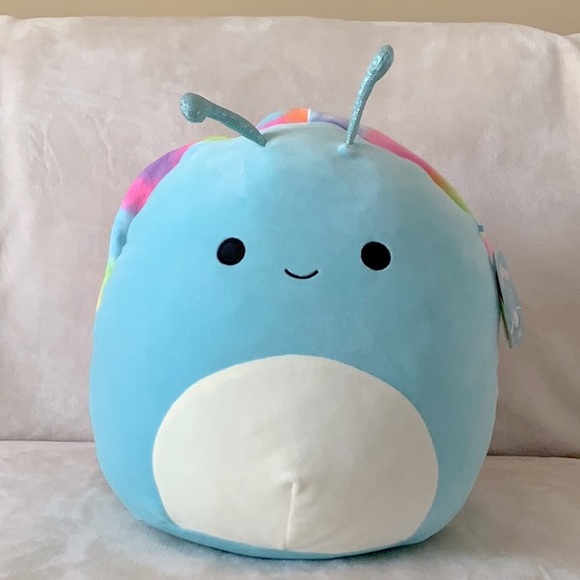 Squishmallow Salita, Blue And Rainbow Snail 14" NWT - Picture 1 of 4